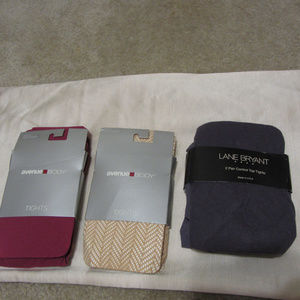 3 Pair plus size tights